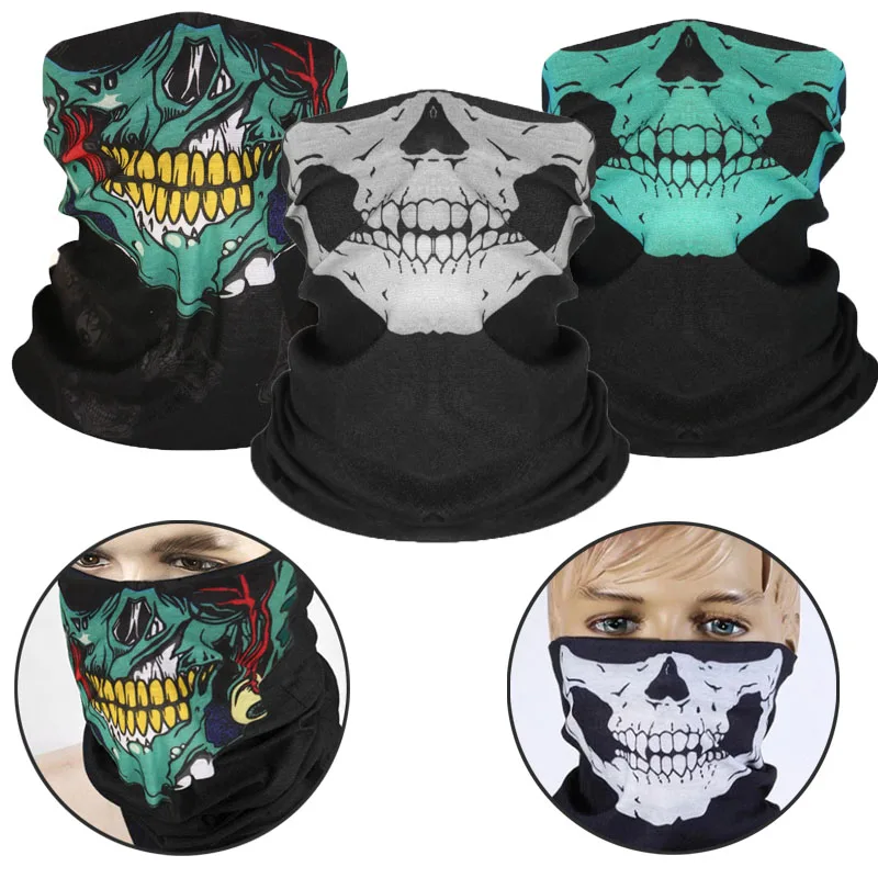 Halloween Mask Horror Skeleton Chin Performance Party Dress Up