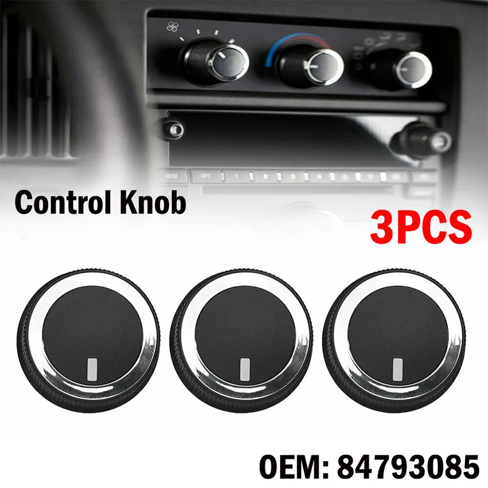 3pcs Ac Heater Climate Control Knob Temp Control Knob Buttons For
