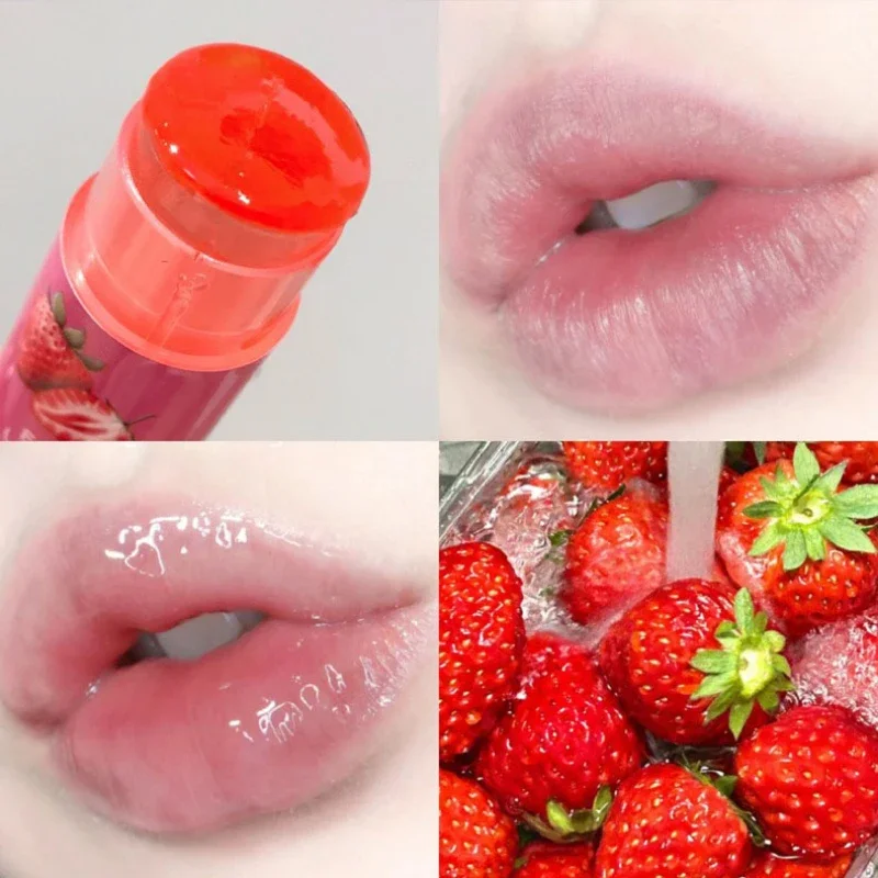 Set of 3Pcs Fruit Extract Lip Balm Jelly Moisturizing Hydrating