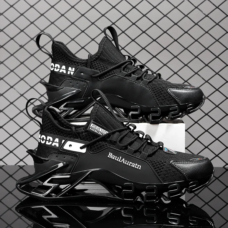 

Мужская спортивная обувь, новая модная трендовая обувь для активного отдыха, для бега, спорта, треккинга, мягкая подошва, сетчатая дышащая мужская обувь