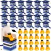 24/48 Sets Graduation Rubber Duck Cap Gift Boxes with Mini Grad Bulk Grad Party Favor Grad Candy Boxes for Graduation 1