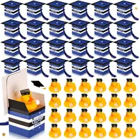 24/48 Sets Graduation Rubber Duck Cap Gift Boxes with Mini Grad Bulk Grad Party Favor Grad Candy Boxes for Graduation 1