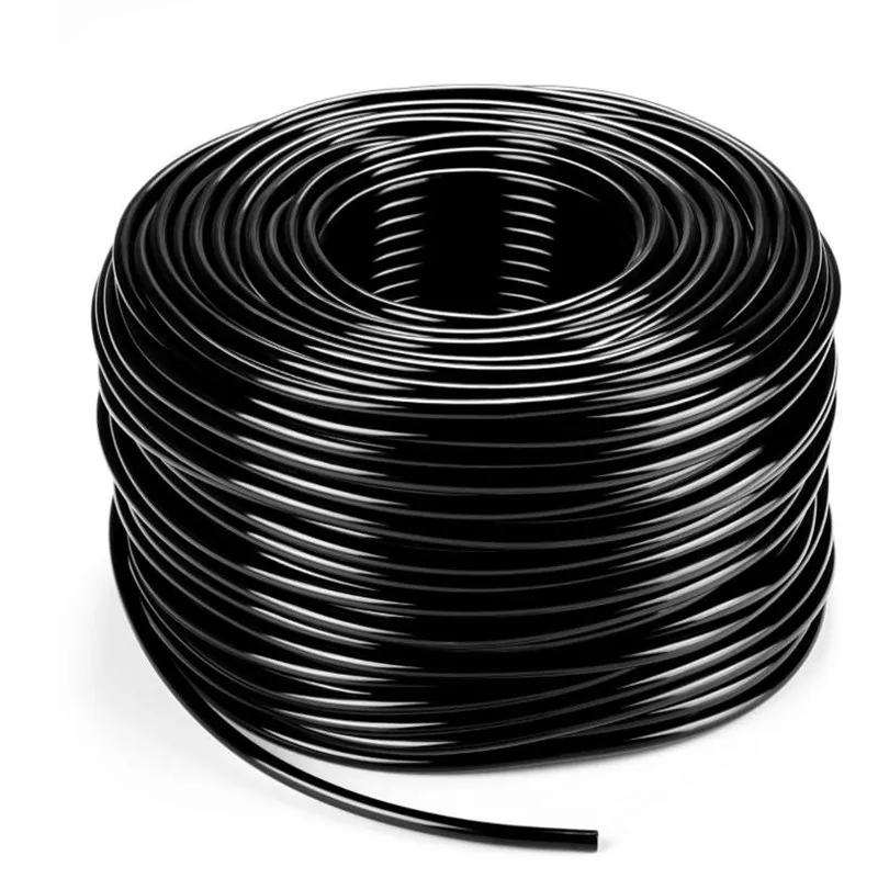 50m Gartenbewässerungsschlauch 4/7mm PVC Mikrobewässerungsrohr Tropfbewässerungsschlauch Sprinkler 1/4'' Rasen Balkon Gewächshaus