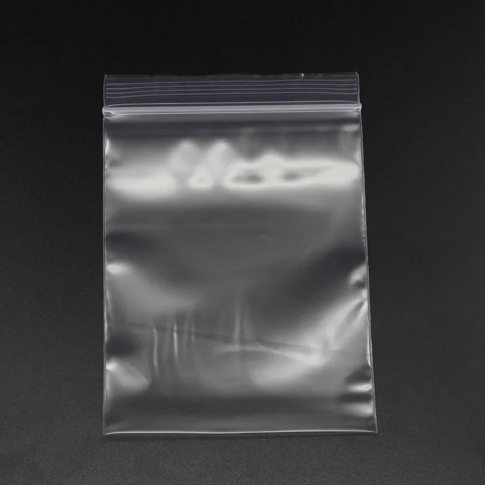 30-100pcs/bag 4*6/5*7/6*8/7*10/8*12cm Zipped Lock Reclosable Plastic Poly Clear Bags Bulk Jewelry Craft Accessory Packaging 2