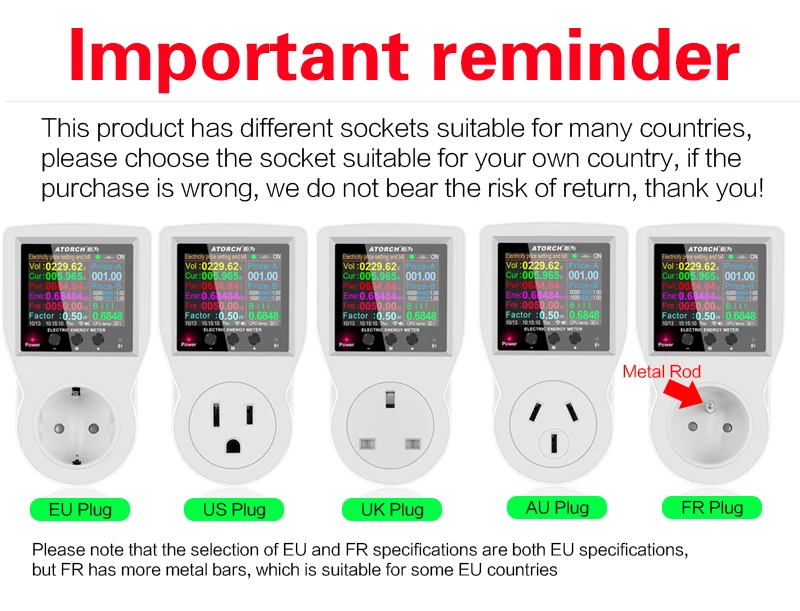 16A Tuya WIFI Smart Socket AC220V 110V Digital Wattmeter EU Plug  Electricity consumption Power KWH US AU FR Power Energy Meter