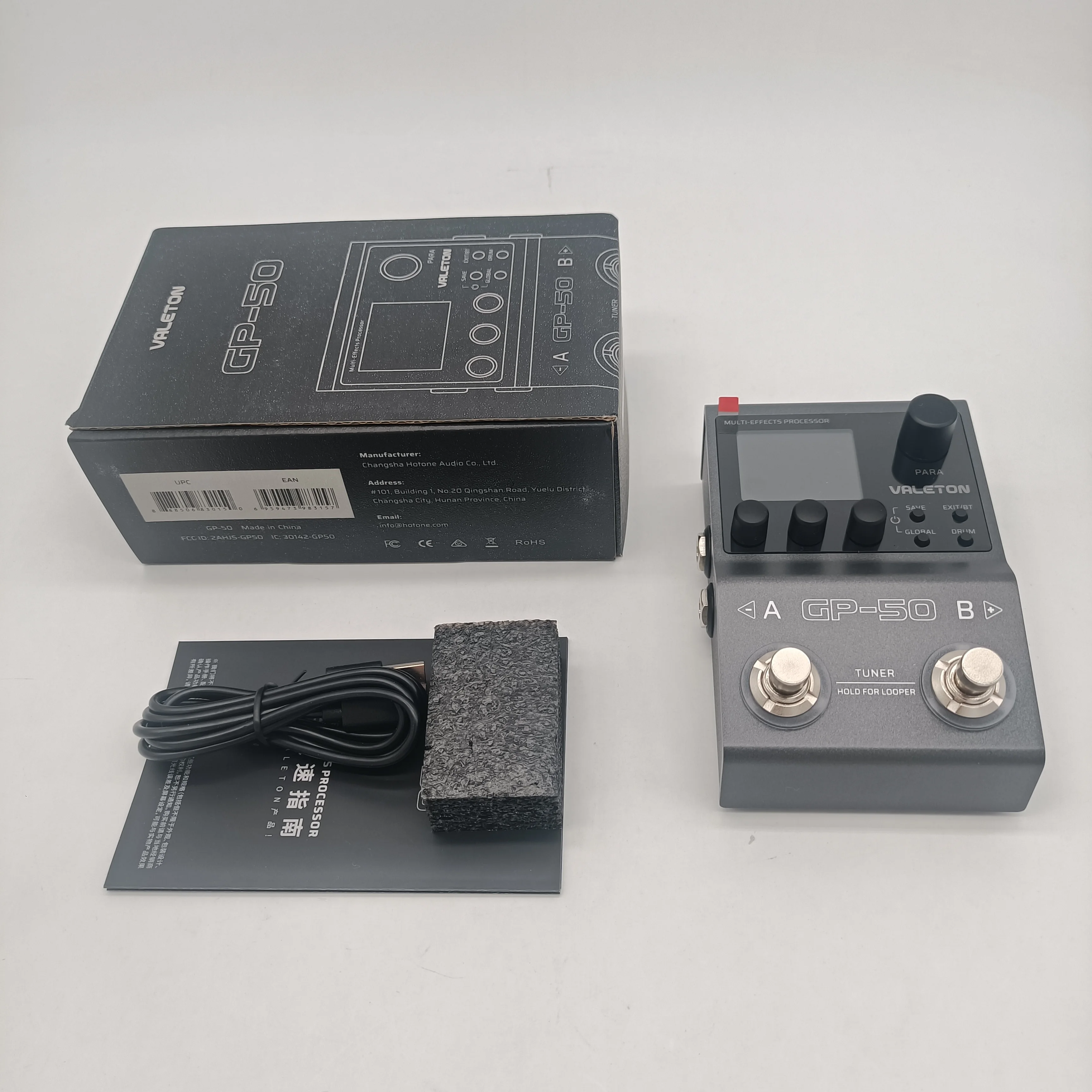 Valeton GP-50 멀티 이펙트 프로세서 스냅톤 및 IR 로더, 음악가를 위한 듀얼 1/4″ TS 언밸런스드 스테레오 출력 잭 포함