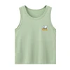 4 Pcs Children's Four Seasons Cute Printed Vest Boy Casual Joker T-shirt Girl Fashion Bottoming T-shirt Multicolor Combination 6