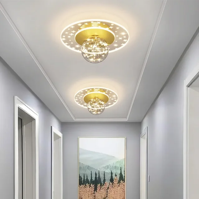 Moderne LED-Gang Decken leuchte Kronleuchter für Veranda Treppen balkon minimalist isches Design Wohnkultur Innen leuchte Leuchte Glanz
