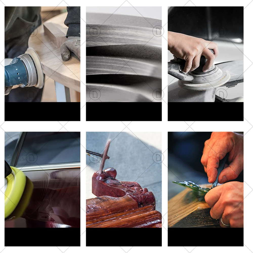 2 3 Inch Sanding Discs Pad Abrasive Polish Wheel Wood Sanding Paper Set Car Headlight Repair Polishing Restoration Sandpaper Kit