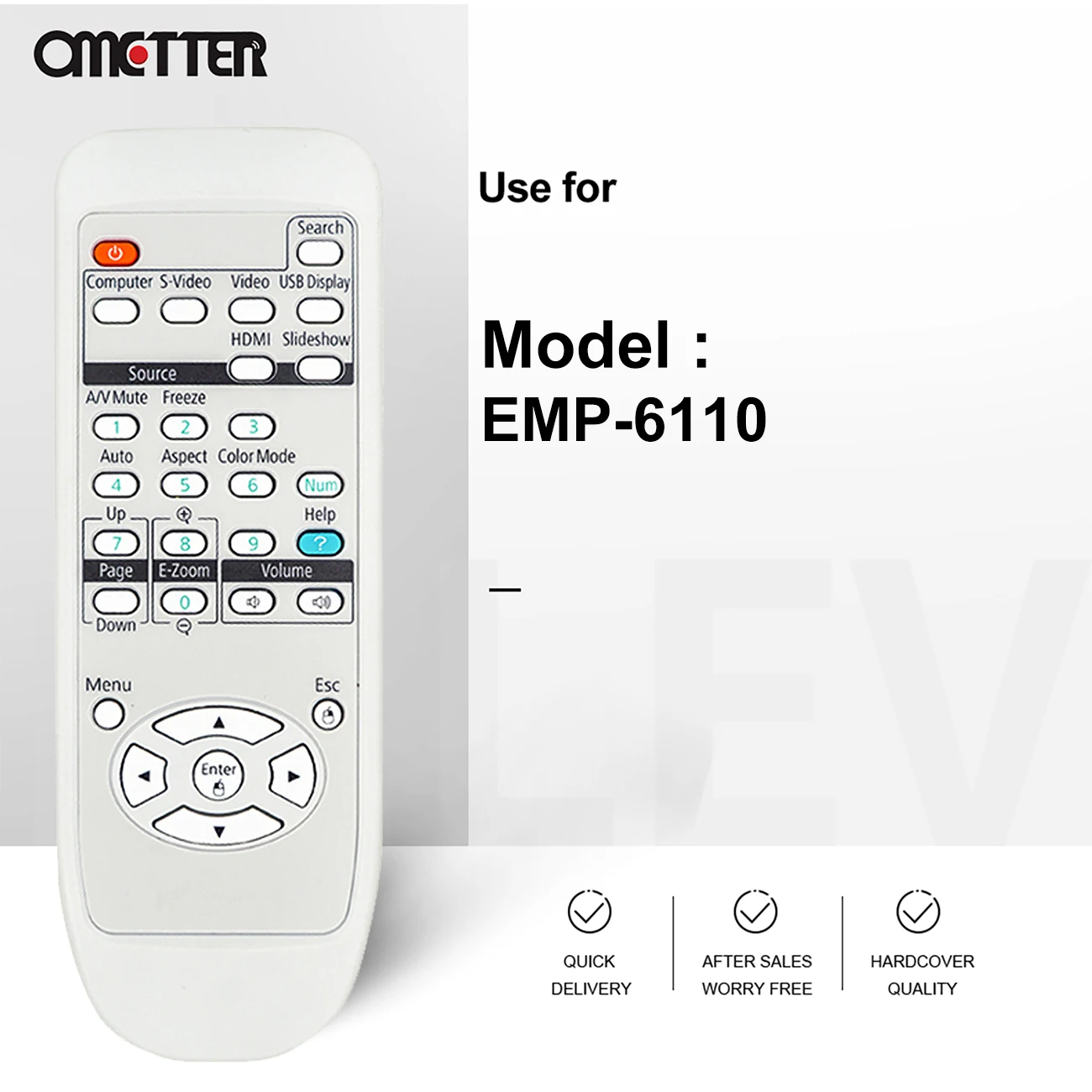 エプソンプロジェクターリモコンEMP-53 EMP-54 EMP-61 EMP-62