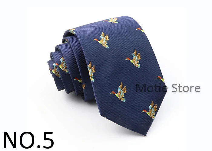 Herren-Krawatte aus Polyester, Ainmal-Krawatte, schwarze Ente, Huhn, Gravatas für Business, Hochzeit, Party, Freizeitanzüge, Hemd, Accessoire, Geschenk – Detail 6