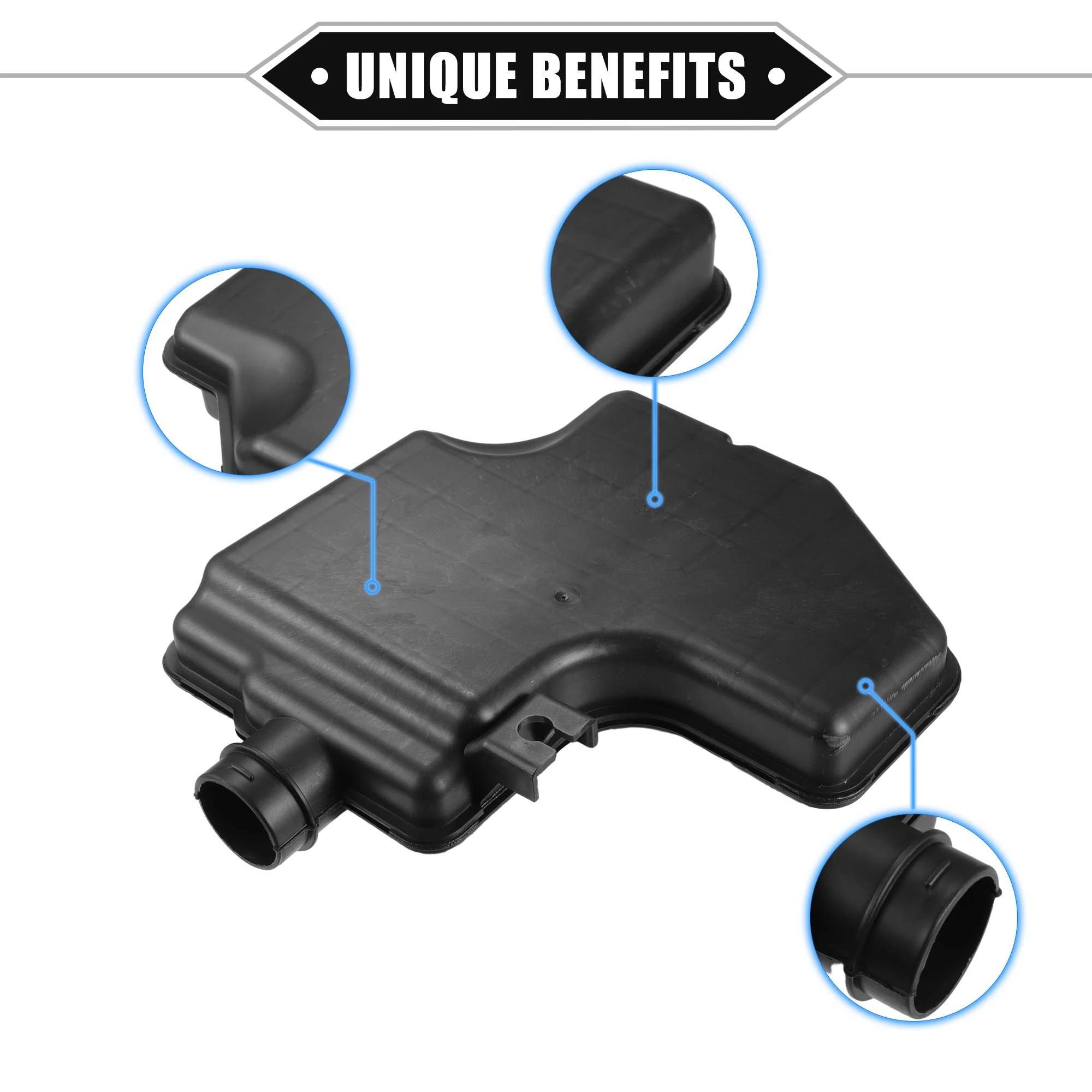 UXCELL Car Air Intake Lower Resonator for Honda CR-V 2007 2008 2009 2.4L No.17230RZA000 Black