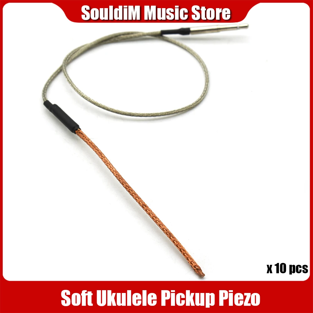 

10pcs High Sensitive Ukulele Saddle Bridge Pickup Piezo Soft with 2.5mm Jack UK EQ Equalizer Piezo Guitarra Accessories