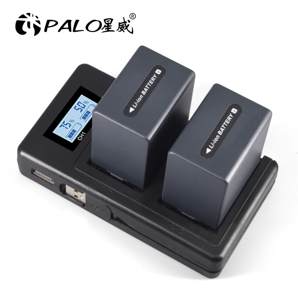 thumbnail image 2 of Kapaxen Dual Channel LCD Charger For Sony NP-FV30 NP-FV40 NP-FV50 NP-FV70 NP-FV90 NP-FV100 2 of 13