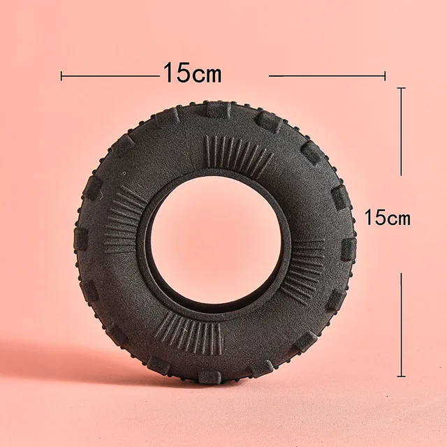 Dog rubber tire toy grinding teeth bite resistant boredom from high consumption of energy large and medium-sized dogs 5