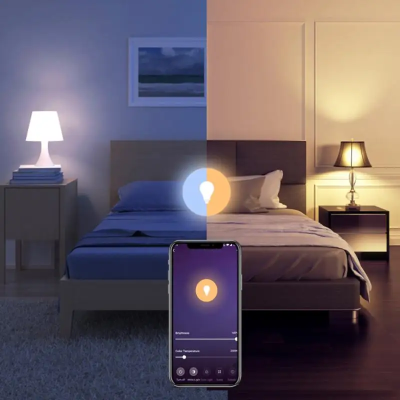 

WiFi Dimmable Smart Light Bulb RGB C&W E27 E26 B22 Smart Light Bulb Alexa Home Cozylife App Voice Remote Control