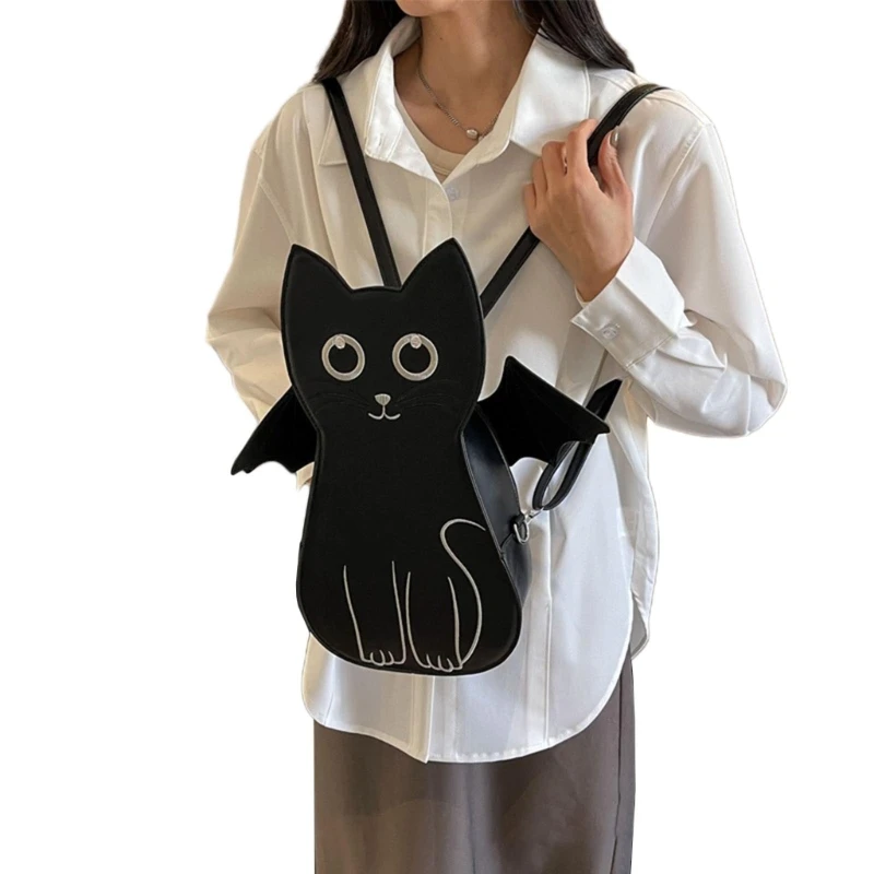 

Женский рюкзак, дорожный рюкзак с мультяшными кошками, студенческий школьный рюкзак