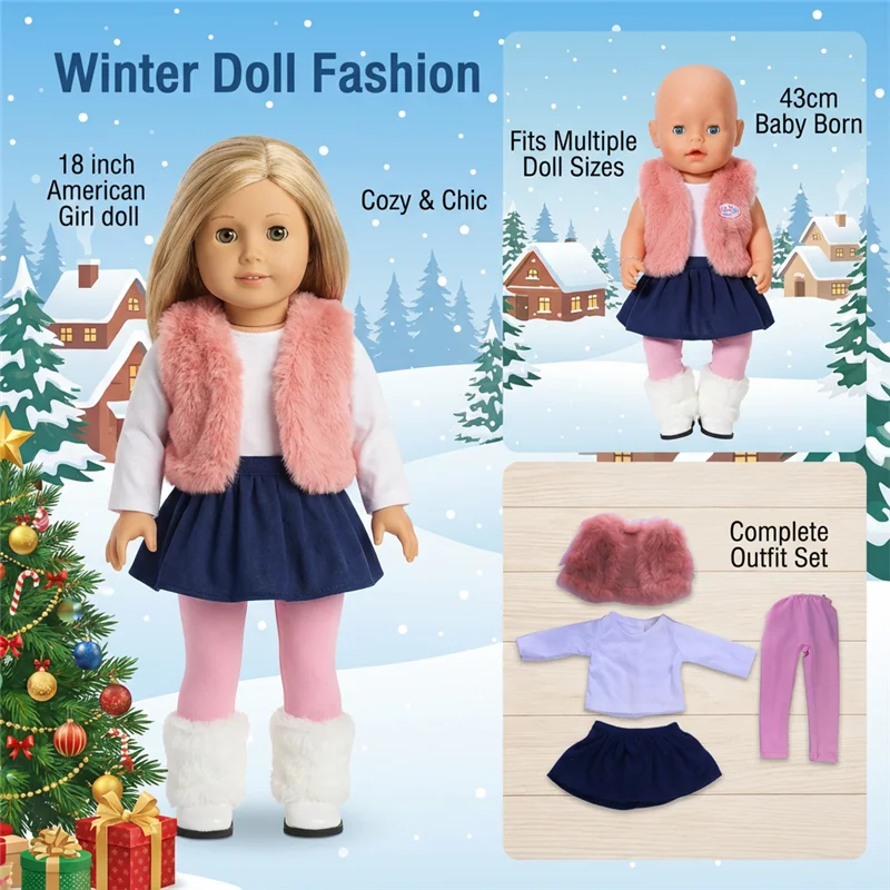 Ropa para muñecas reborn de 18 pulgadas para bebés y niñas 40 S0f517424cd3642999a0a881e47972c1du