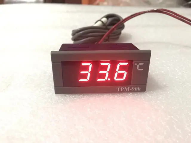 Digital Thermostat Controller TPM‑900 220V Digital Temperature Controller LED Panel Meter with Sensor - 30℃～+110℃ 4