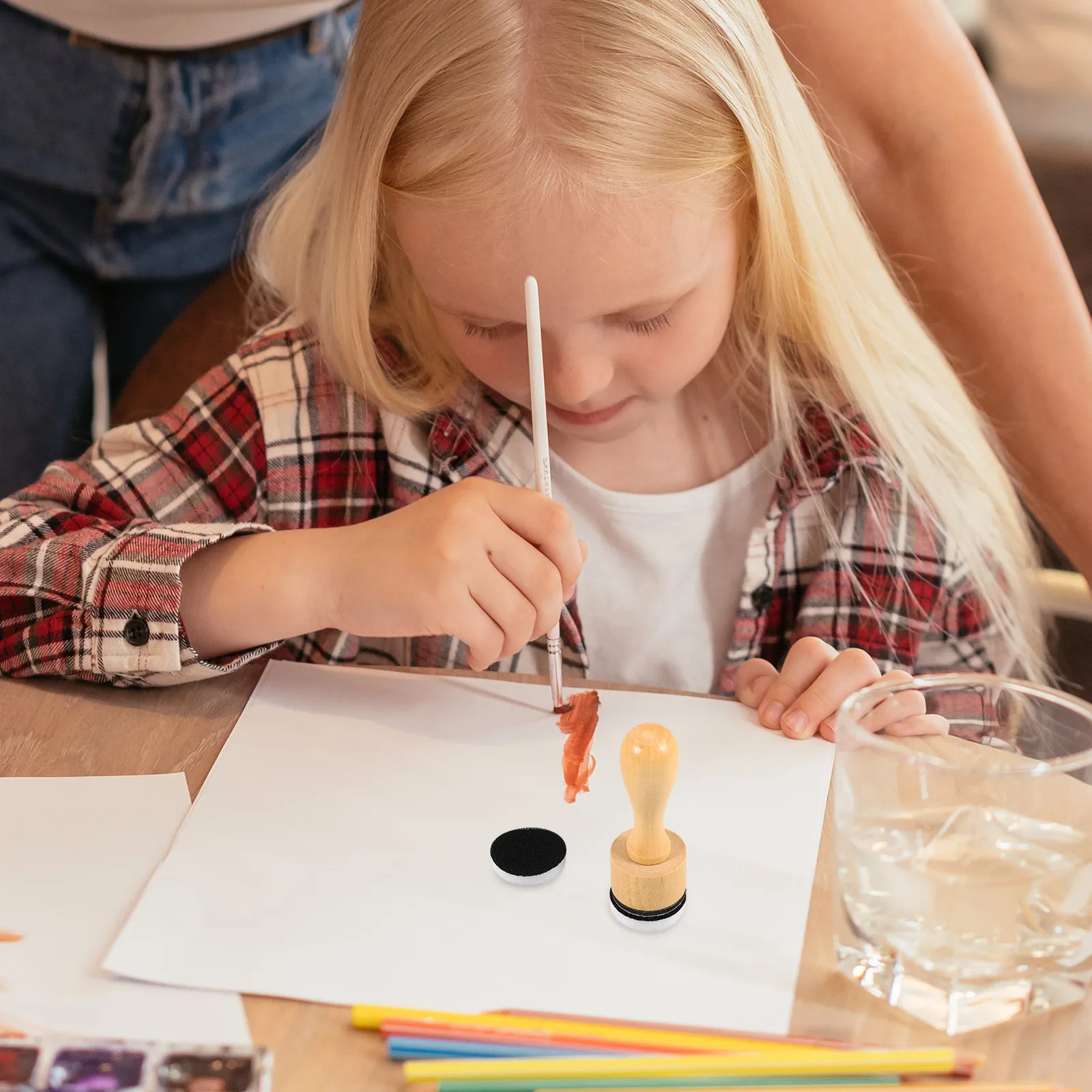 1세트 미니 잉크 블렌딩 도구 기능성 원형 교체 스펀지 패드, 아티스트들의 디스트레스 잉크 공예 용품에 적합