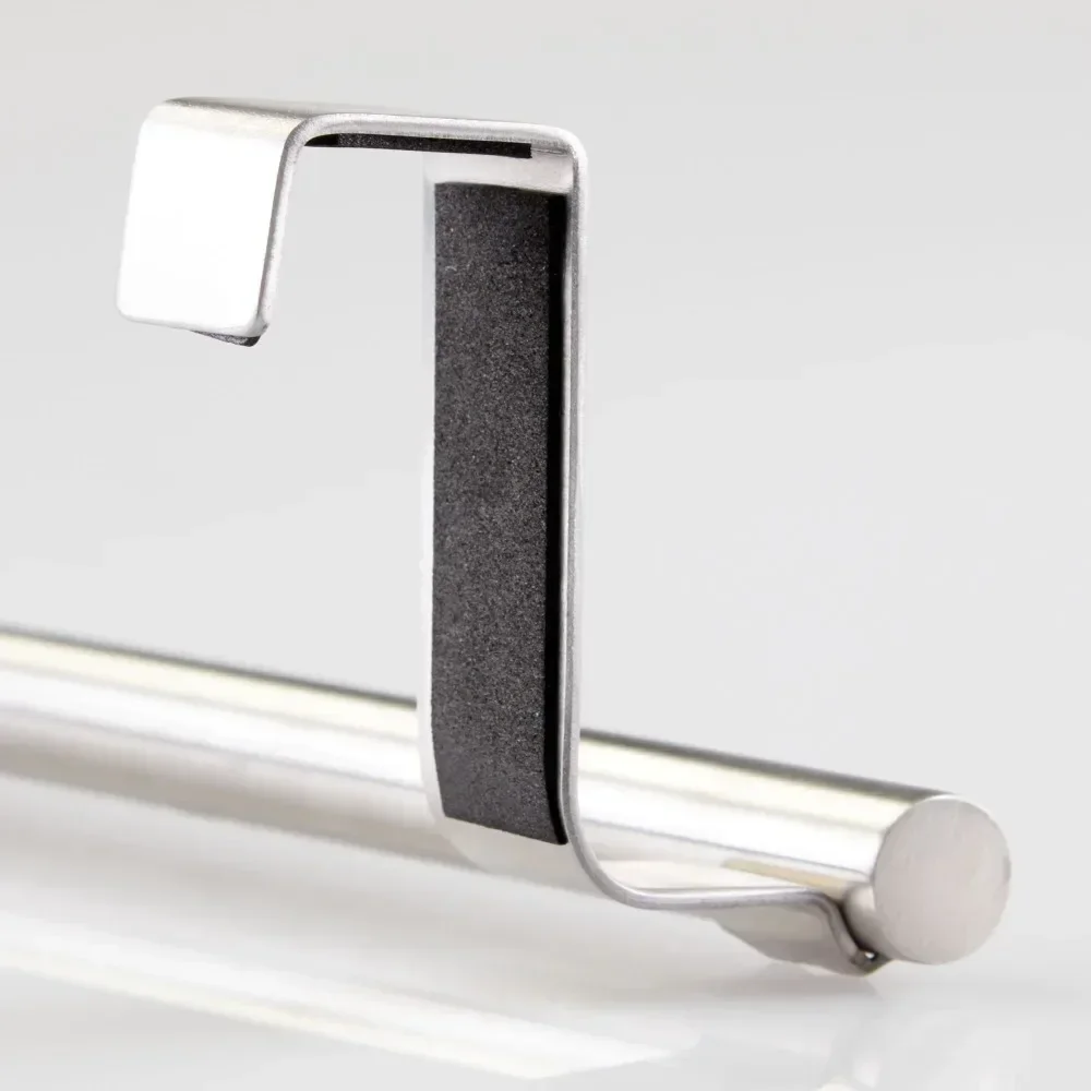 1PCS Stainless Steel Cabinet Door Towel Hanging Holder Kitchen Cabinet Door Towel Rag Rack Holder Over Dish