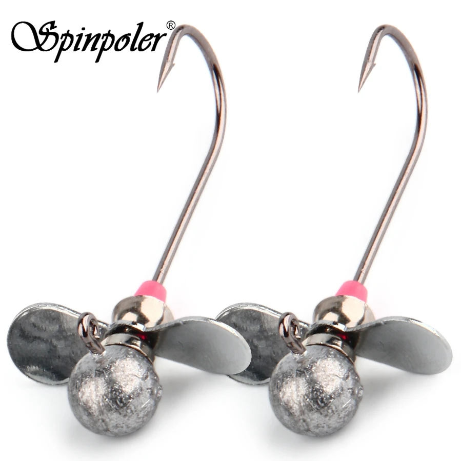 Spinpoler Propeller Hook Jig Heads Saltwater Jig Head Propeller