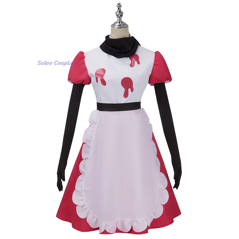 

Niffty Anime Hazbin Niff Cosplay Costume Suit Cute Devil Roleplay Clothes Uniform Hotel Cosplay Halloween Party Women Dress