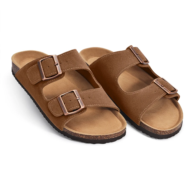 Suede Clogs Slippers With Arch Support For Outdoor