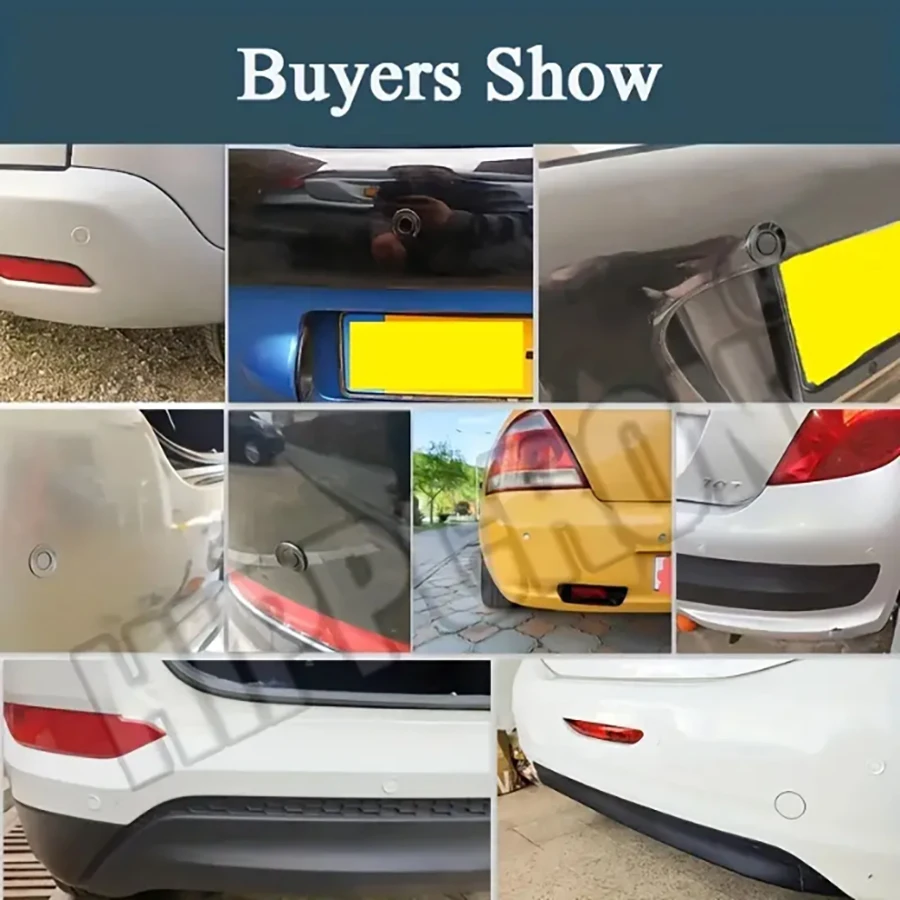 Car LED Parking Sensor Kit 4 Sensors 22mm Backlight Display Reverse Backup Radar Monitor System 12V 8 Colors