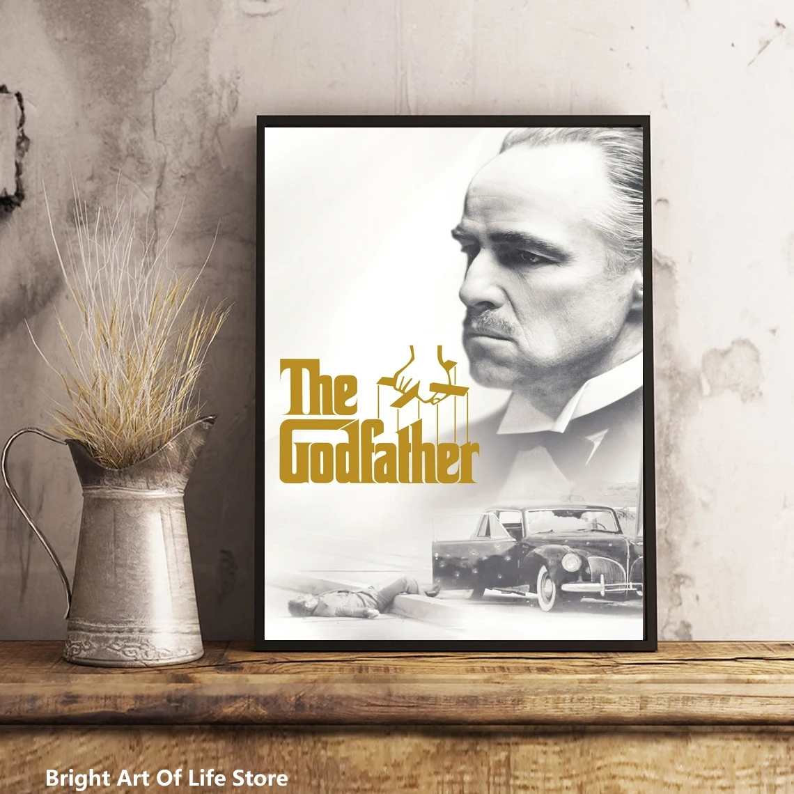 

The Godfather (1972) Movie Poster Star Actor Art Cover Canvas Print Decorative Painting (No Frame)