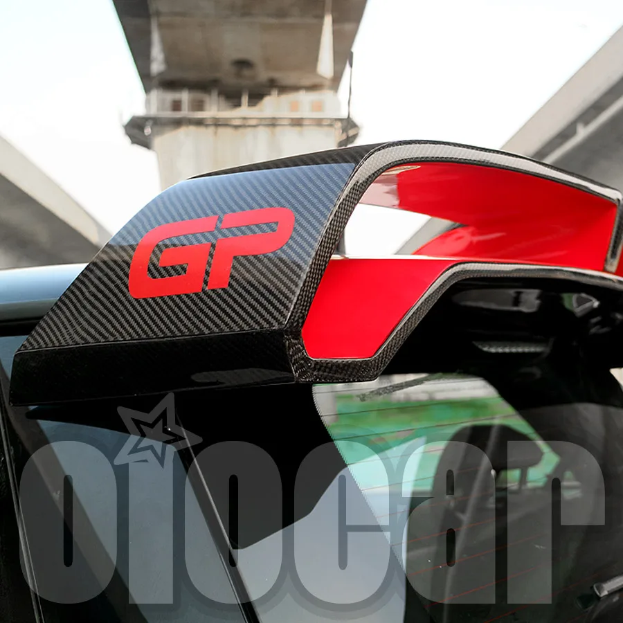 Oiomotors Jcw Gp3 Style Carbon Fiber Big Rear Spoiler Roof Wing For F55 F56  Mini Cooper - Spoilers & Wings - AliExpress