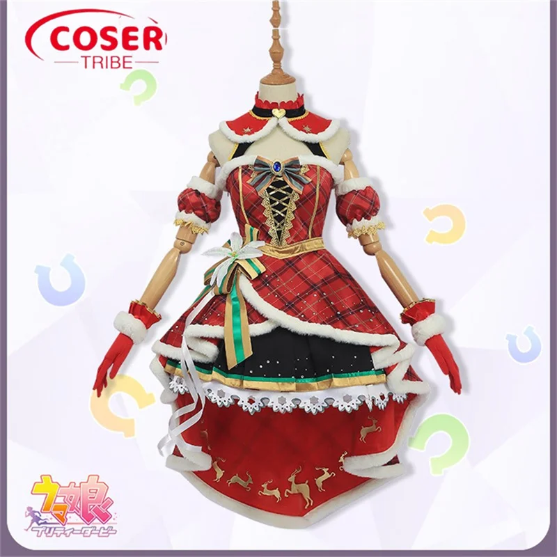 

COSER TRIBE Anime Game Pretty Derby Daiwa Scarlet Christmas Halloween Carnival Role CosPlay Costume Complete Set