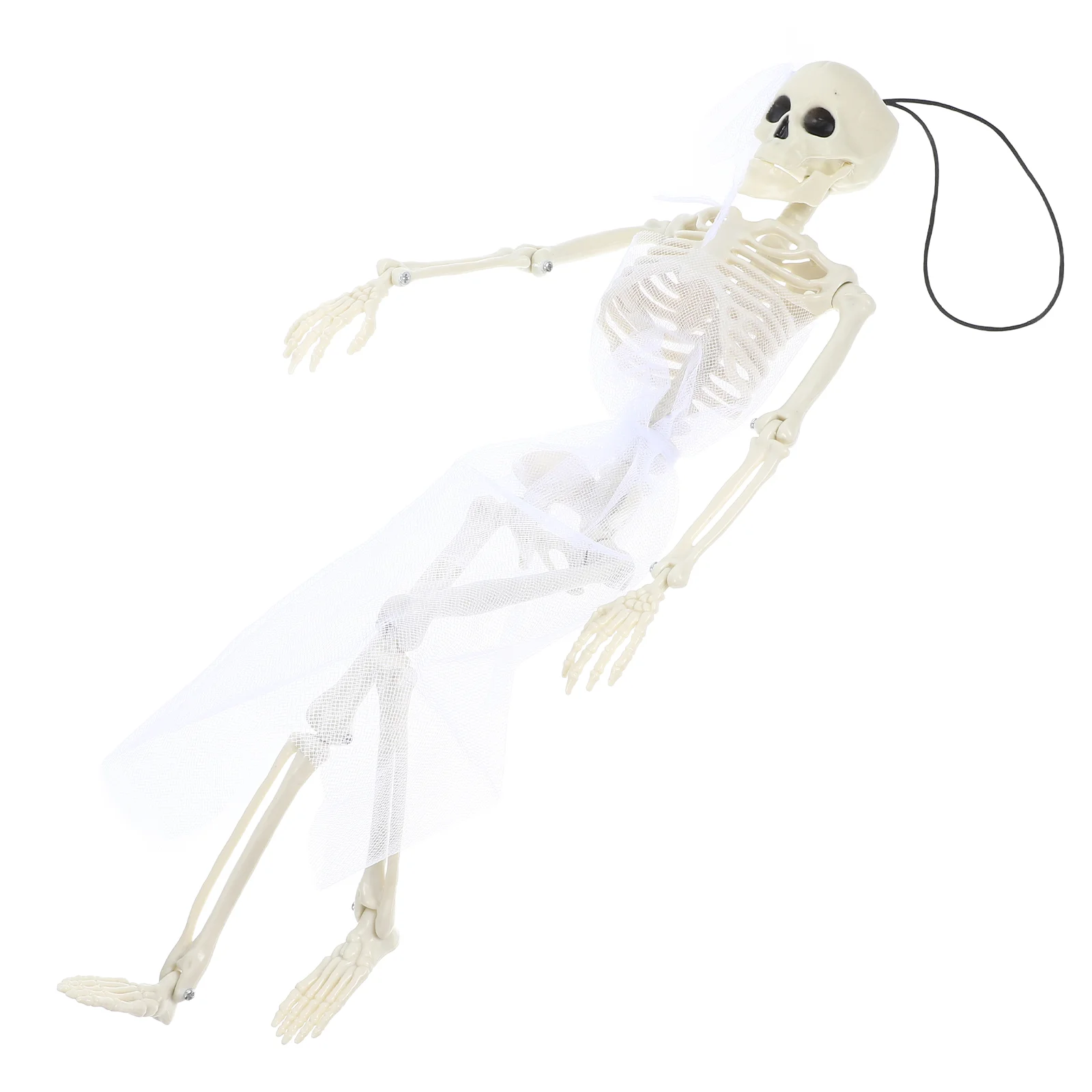

Skull Decoration Figurine Home Pumpkin Ornament Halloween Statue Cloth Plastic