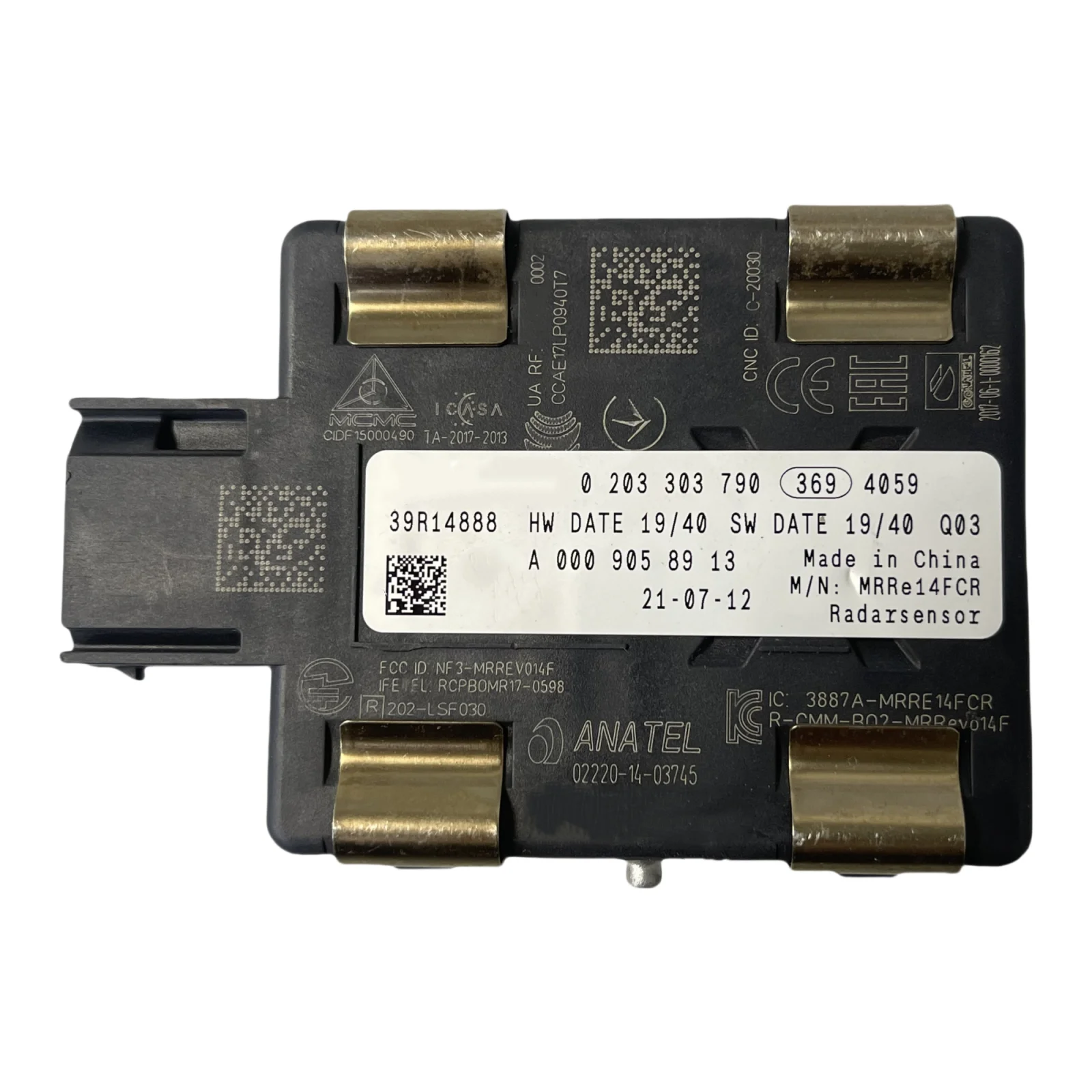 메르세데스 GLA H247 2019-2023용 전방 거리 센서 레이더 모듈 A0009058913