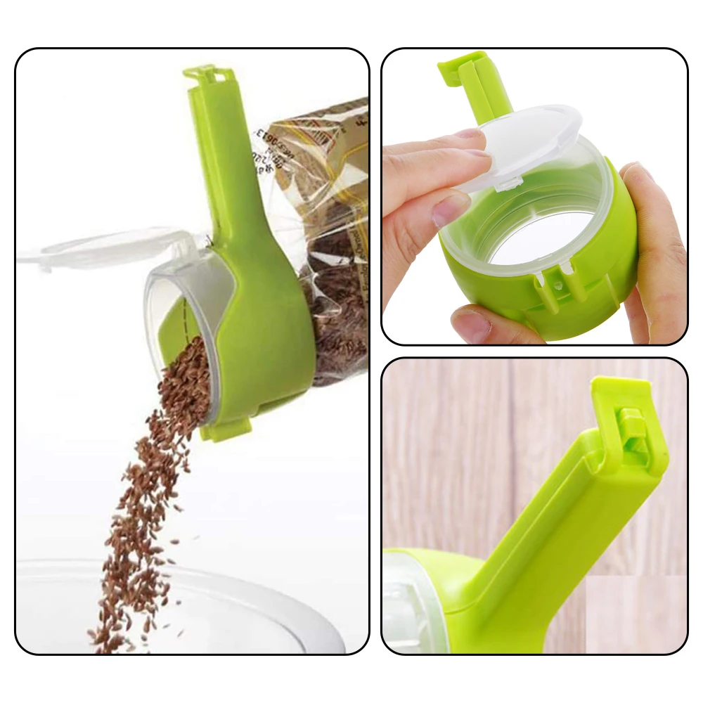 Food Storage Seal Dumping Port Food Chip Bag Clip Plastic Cover Food Clip Kitchen Sorting Storing
