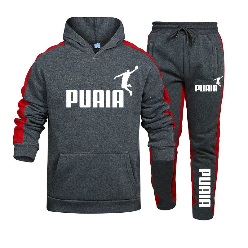 autumn winter popular mens tracksuit hooded sweatshirts+jogging pants set daily gym outfits casual sports high street clothing Autumn Winter Popular Mens Tracksuit Hooded Sweatshirts+Jogging Pants Set Daily Gym Outfits Casual Sports High Street Clothing 5