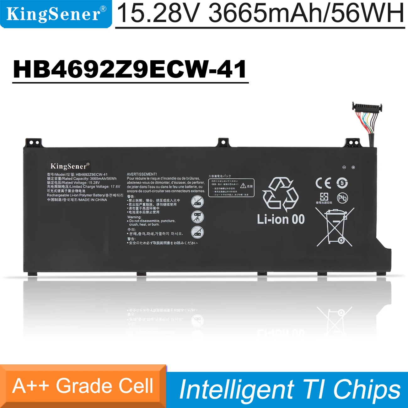 Kingsener-bateria para Huawei Honor Matebook Honra Matebook 14 Hb4692z9ecw41 4icp5 62 81 D1453010tvs Magicbook 14 Hb4692z9ecw22a Nblk-wax9x 56wh