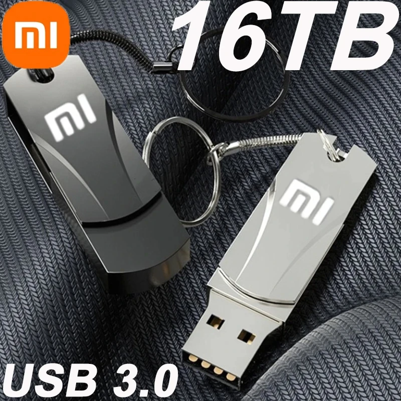

Металлический флеш-накопитель Xiaomi U Disk, 16 Тб, Usb 3,0, высокоскоростная передача файлов, 8 ТБ, 4 ТБ, водонепроницаемая ультравместительная компьютерная флешка