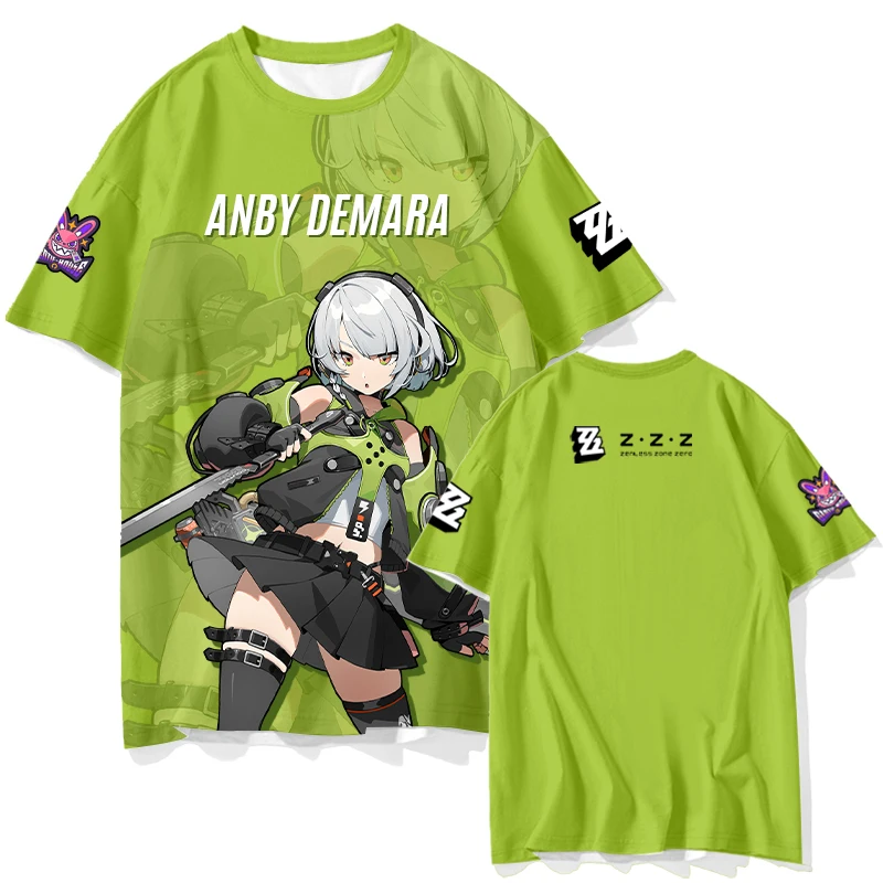 Zenless Zone Zero Short Sleeve T Shirt Kids Tees Cosplay Tops
