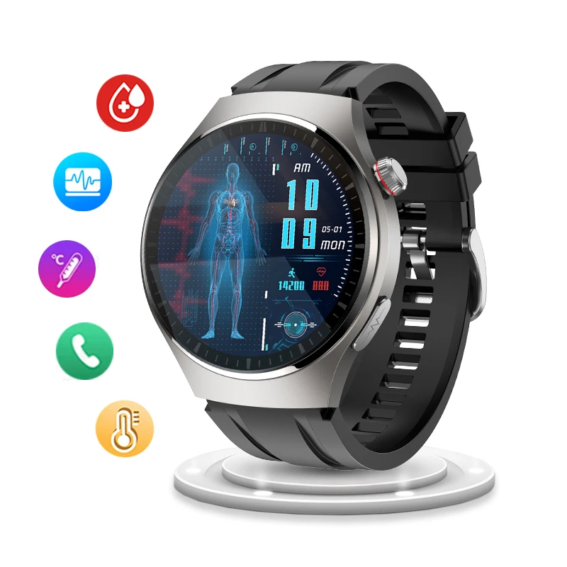 

Смарт-часы с измерением уровня сахара в крови, ЭКГ + ФПГ, Bluetooth-вызов, 466*466, AMOLED, 1,43 дюйма, полный фотомонитор, спортивные Смарт-часы