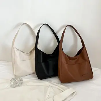 Borsa a Tracolla Casual alla Moda per Donna in Morbida Pelle PU Versatile Borsa da Pendolare con Tasca
