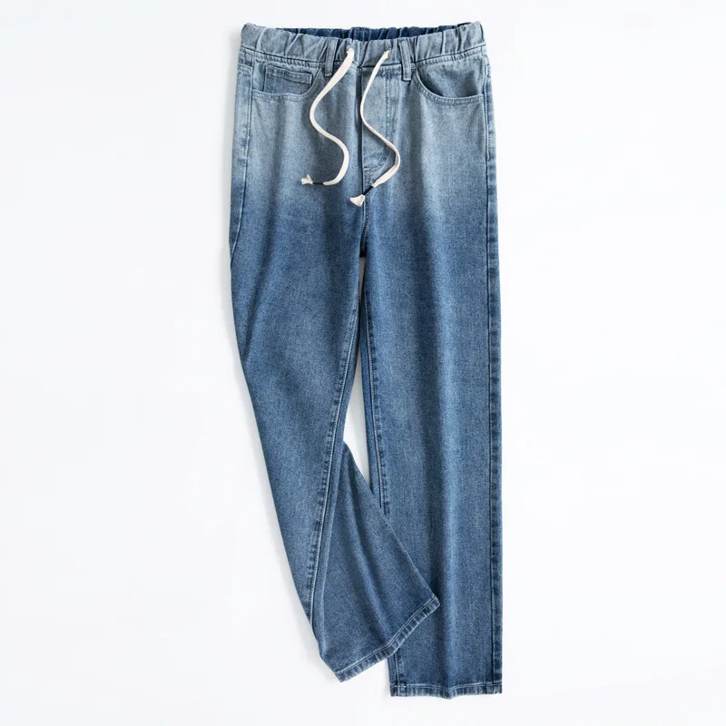 Men's Jeans Wide Leg Denim Cargo Loose Waist Trousers Straight Baggy Hip Hop Streetwear Skateboard Neutral Fake Zippers