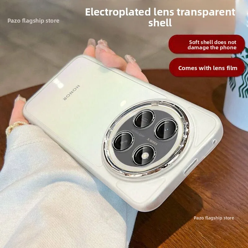All-Inclusive Transparent TPU Case with Lens Film Cover