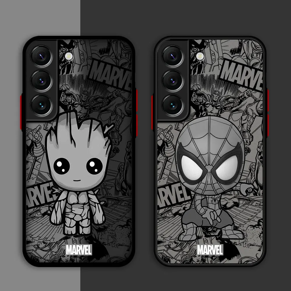 Custodia Marvel Spiderman Per Samsung Galaxy S9 S10 Plus Note 20 Ultra Note 10 Plus S8 Note 9 8 Note 8 S9 Plus Cover Rigida Per Pc Funda
