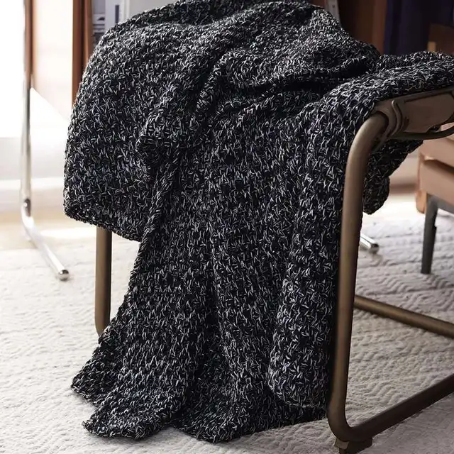Thick Knitted Throw Blanket 3