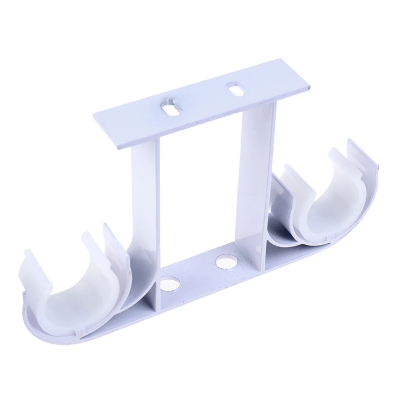 Curtain Rod Double Curtain Rod Brackets Top Mounted Roman Rod Aluminium Holder Suspended Curtain Support Bracket