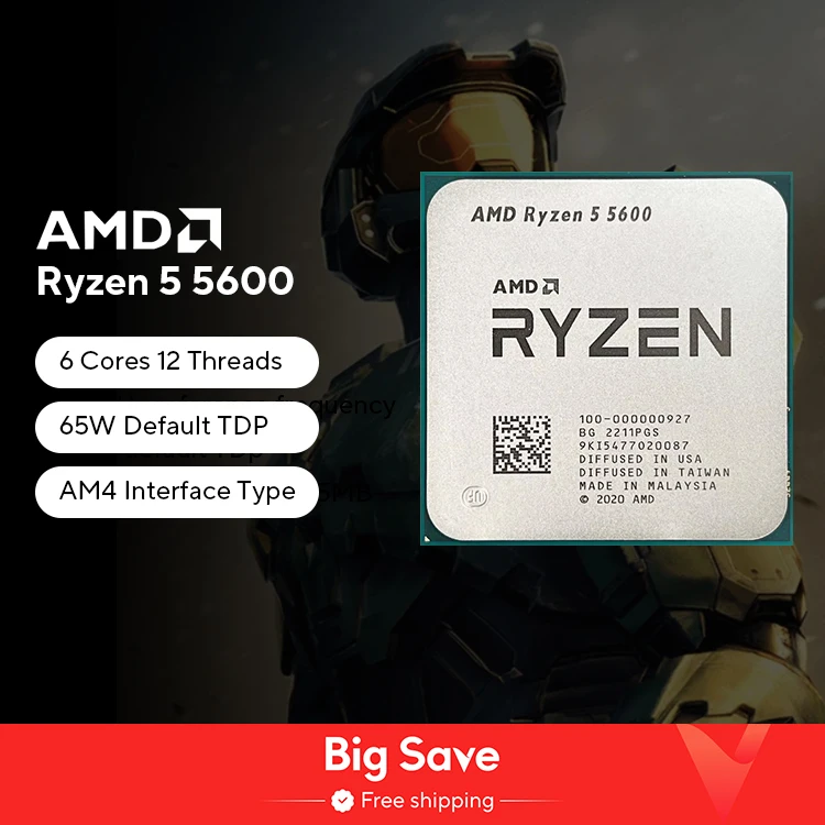 新品未開封 AMD Ryzen 5 5600 CPU Amazon.com: AMD Ryzen 5 5600 6-Core, 12-Thread Unlocked