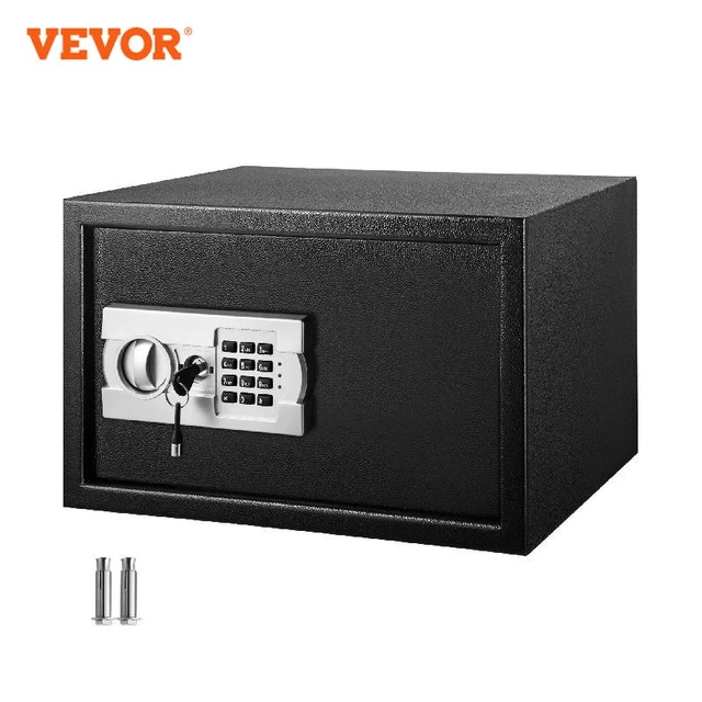 VEVOR Caja Fuerte, 36 x 35 x 52 cm Caja Fuerte para Oficina o Uso  Domestico, 56,63 L Caja Fuerte Empotrable, Caja Fuerte Pequeña Caja Fuerte  con Pantalla LCD Caja de Seguridad