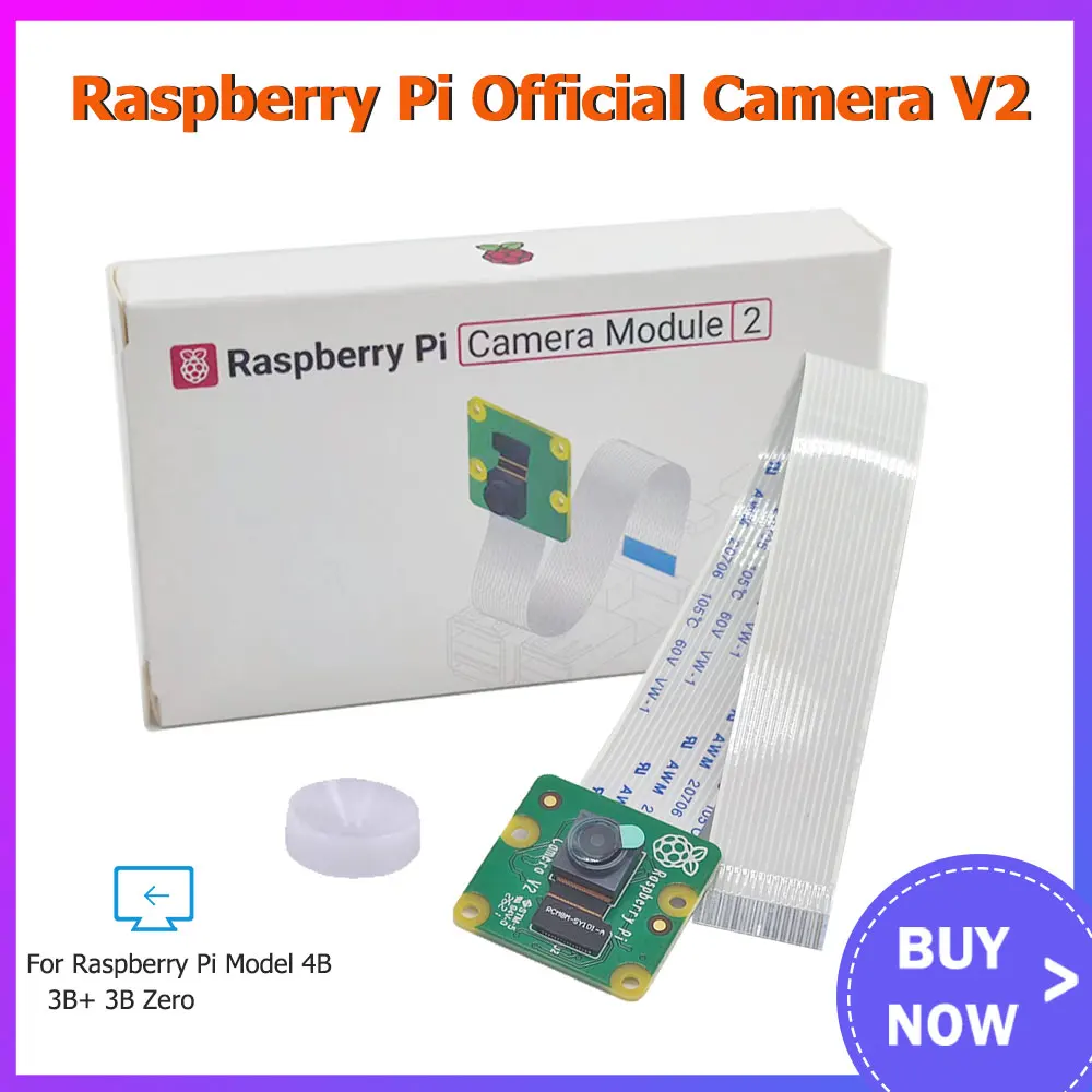 Official Raspberry Pi 4 Camera V2 IMX219 8MP Webcam Module for ...