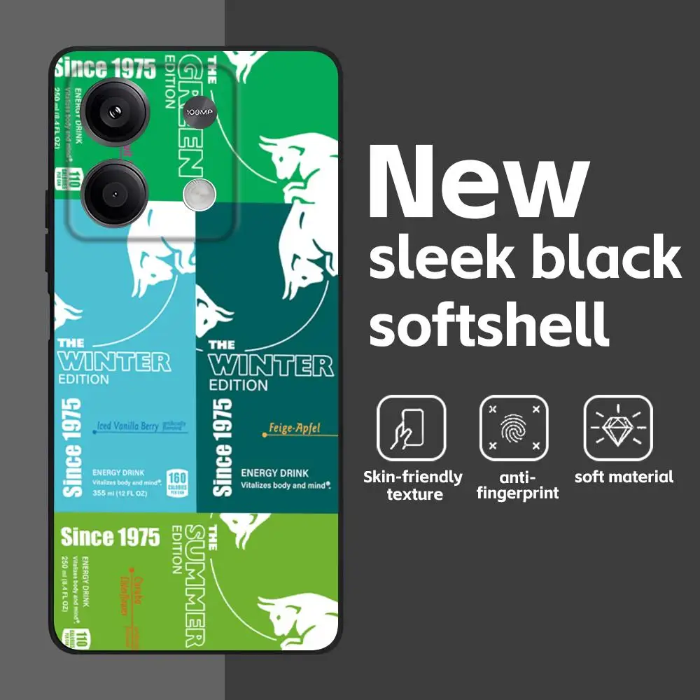 Red Bulls Soft Black Phone Case
